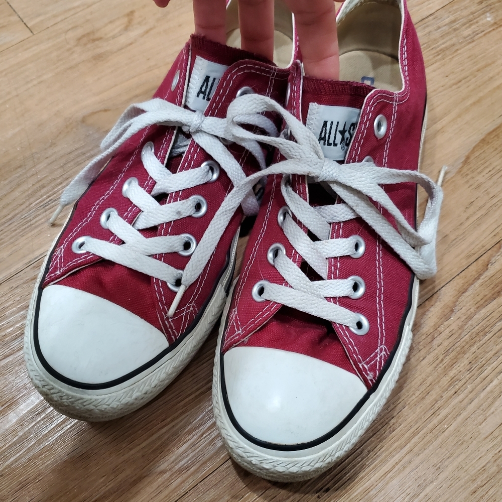 Maroon Converse All Star Shoes
